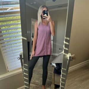 Purple Waffle Knit Top